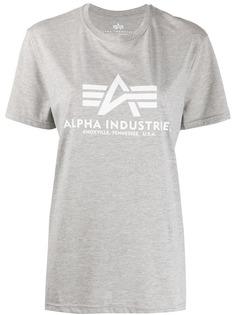Alpha Industries футболка с графичным принтом и логотипом