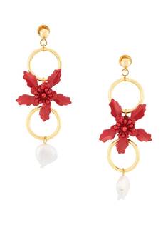 Oscar de la Renta серьги-подвески