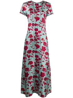 La Doublej платье с короткими рукавами и цветочным принтом