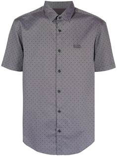 Boss Hugo Boss рубашка в горох с короткими рукавами