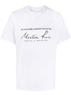 Martine Rose футболка с логотипом 90-91AW