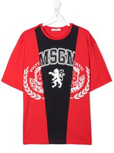 Msgm Kids футболка с круглым вырезом и графичным принтом