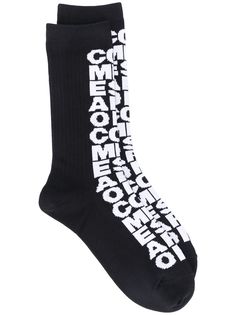 Comme Des Garçons носки вязки интарсия с логотипом