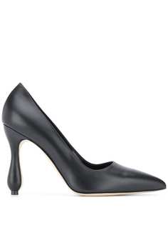 Manolo Blahnik туфли на скульптурном каблуке