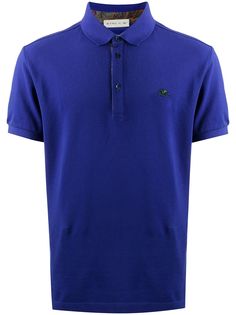 Etro рубашка поло с вышитым логотипом