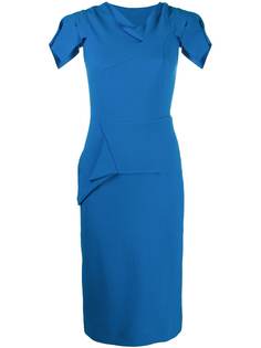 Roland Mouret geometric panelling fitted dress