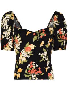 Reformation блузка Charli с цветочным принтом