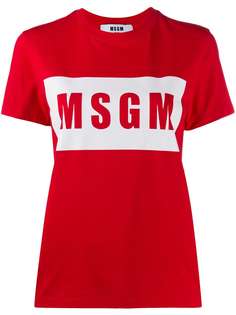 MSGM футболка с логотипом
