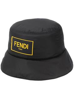 Fendi панама с нашивкой-логотипом