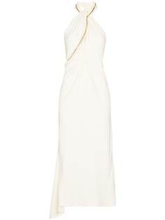 Victoria Beckham асимметричное платье с вырезом халтер