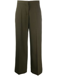 Jil Sander расклешенные брюки с завышенной талией