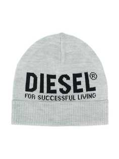 Diesel Kids трикотажная шапка бини с логотипом