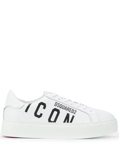 Dsquared2 кроссовки с надписью