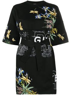 Givenchy платье-футболка с поясом