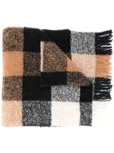 Woolrich фактурный шарф в клетку