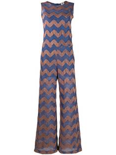 M Missoni комбинезон с узором шеврон и эффектом металлик