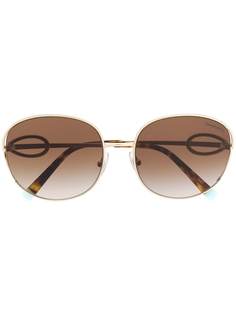 Tiffany & Co Eyewear солнцезащитные очки в массивной оправе