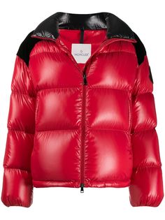 Moncler двухцветный пуховик Chouelle
