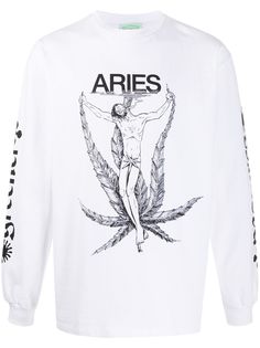 Aries футболка Weed Jesus