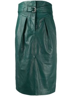 Alberta Ferretti юбка миди с поясом