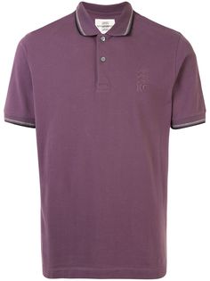 Kent & Curwen рубашка поло с отделкой в полоску