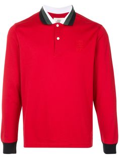 Kent & Curwen рубашка поло с длинными рукавами и контрастной отделкой
