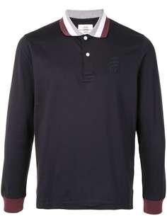 Kent & Curwen рубашка поло с длинными рукавами и контрастной отделкой
