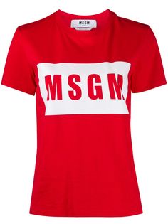 MSGM футболка с логотипом