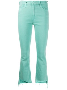 Mother raw hem cropped jeans