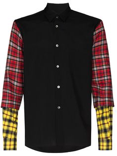 Comme Des Garçons Homme Plus checked tartan button-up shirt