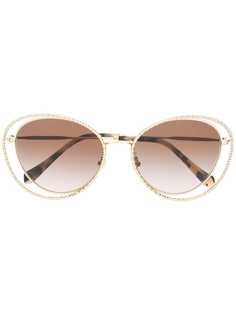 Miu Miu Eyewear солнцезащитные очки La Mondaine в оправе кошачий глаз