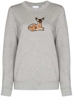Burberry Fairhall deer embroidered sweatshirt