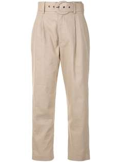 ANINE BING low-waist belted trousers