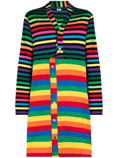 Comme Des Garçons Homme Plus rainbow stripe cardigan