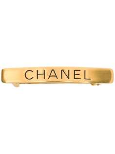 Chanel Pre-Owned заколка для волос 1990-х годов с гравировкой логотипа