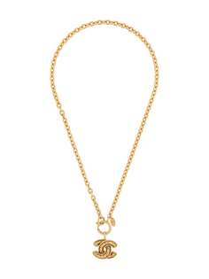 Chanel Pre-Owned колье 1980-х годов с логотипом CC