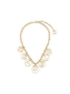 Chanel Pre-Owned колье 2017-го года с подвеской-логотипом