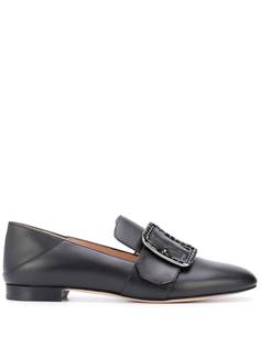 Bally Janelle crystal buckle loafers
