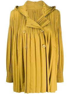 Pleats Please Issey Miyake двубортный пиджак со складками