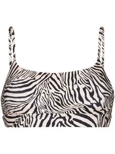 The Upside спортивный бюстгальтер Natacha с зебровым принтом