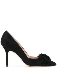 Stuart Weitzman туфли-лодочки Rossella с цветочной аппликацией