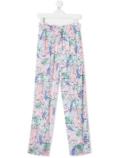 Kenzo Kids брюки с принтом