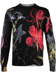 Alexander McQueen джемпер с принтом Deconstructed Floral