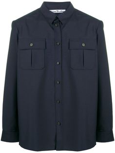 Acne Studios рубашка с карманами