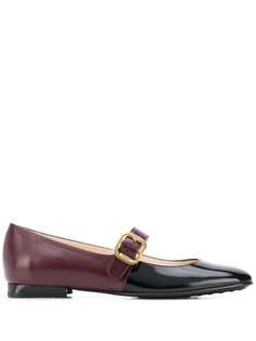 Tods двухцветные балетки Tod`S