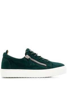 Giuseppe Zanotti кеды с молниями и логотипом