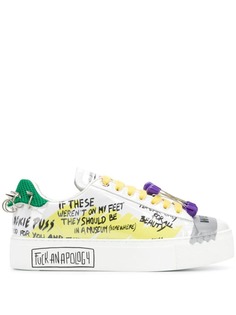 Dsquared2 кроссовки с принтом граффити