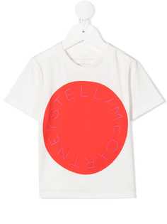 Stella McCartney Kids футболка с круглым вырезом и логотипом