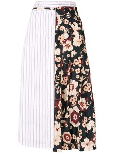 Ports 1961 юбка с контрастной вставкой и складками