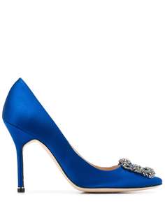 Manolo Blahnik туфли Hangisi с декорированной пряжкой
